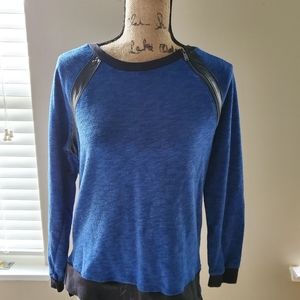 Express one shoulder zipper sweater